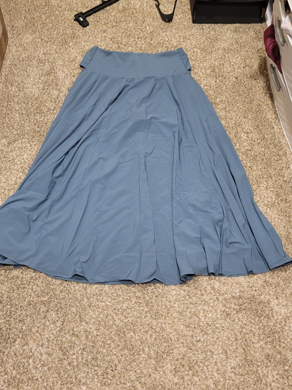 Halara Flowy Women's Maxi Skirt in Slate Blue